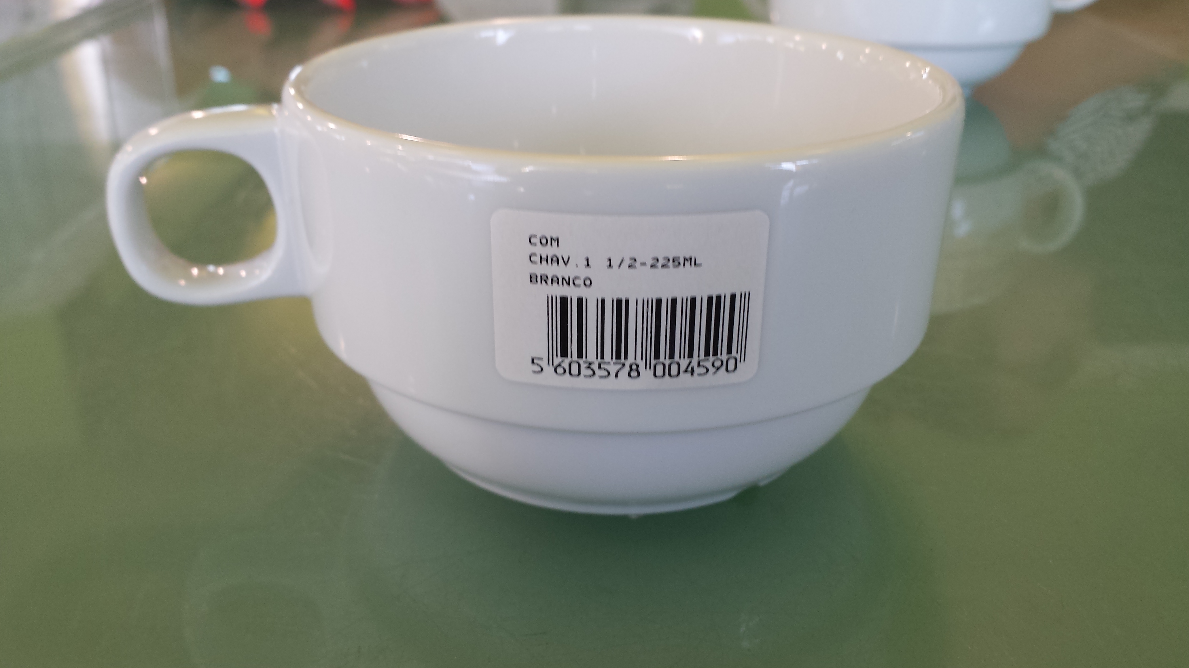 CHAVENA ALMOÇO Nº1 1/2-225ML COM.BRANCO